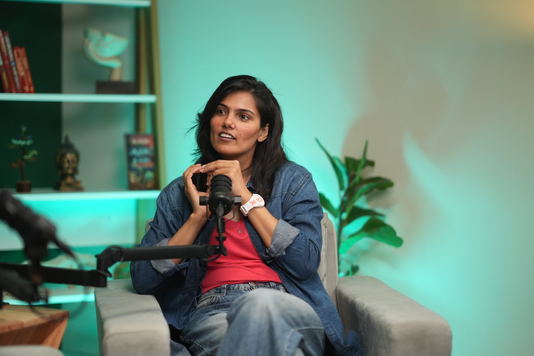 Podcast shoot at best podcast studio Noida