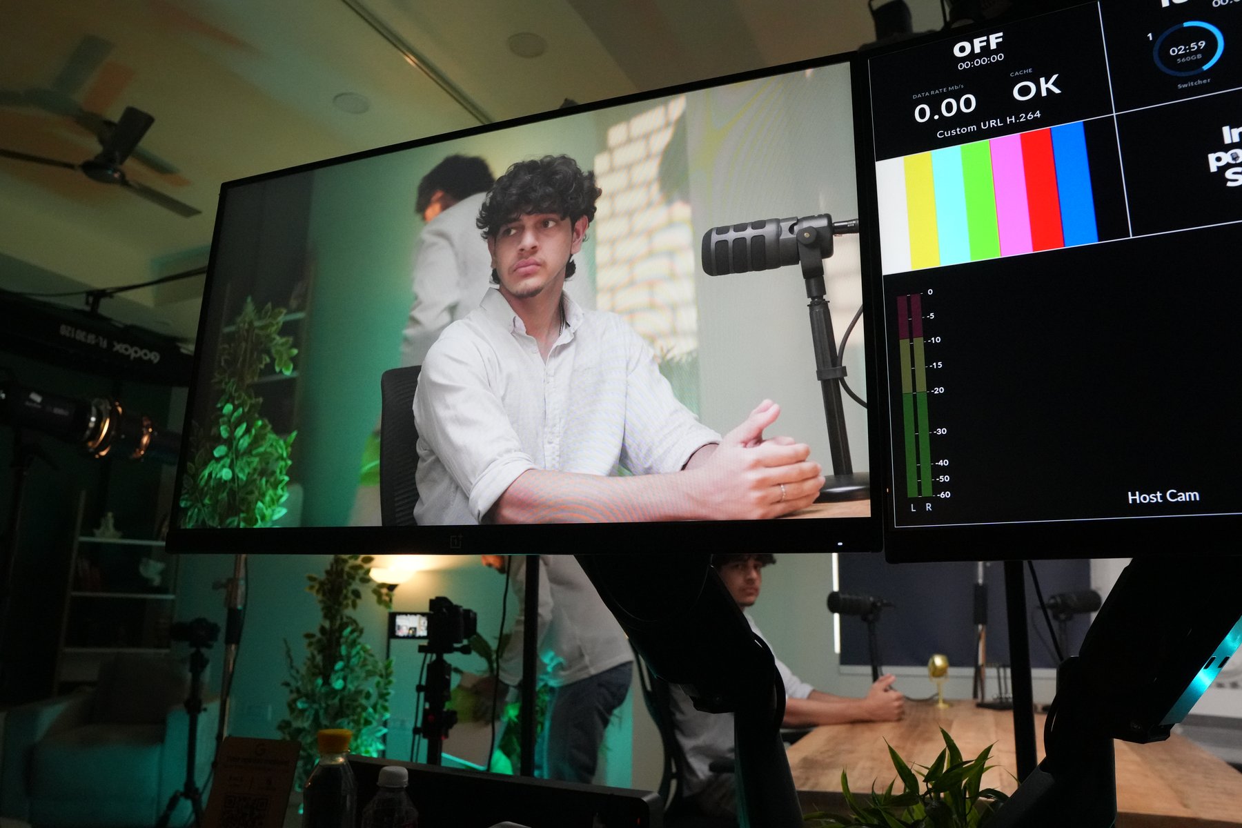 BTS at top podcast studio India